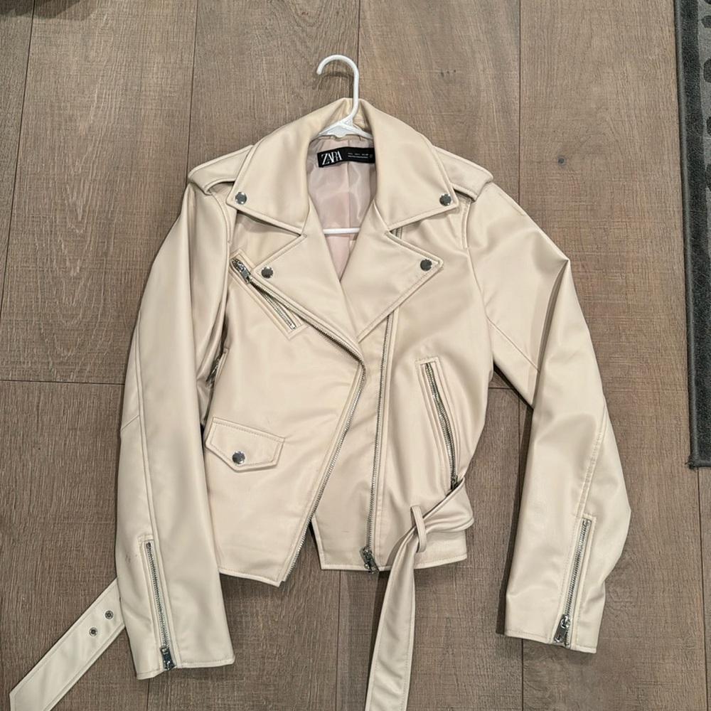 Zara faux leather jacket